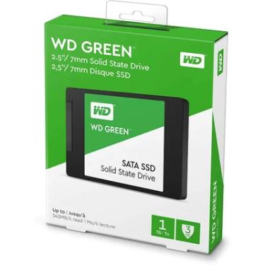 Imagem de SSD WD Green, 1TB, 2.5", Sata Iii, Leitura 545mb/s, Gravação 430mb/s - WDS100T2G0A