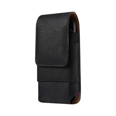 Imagem de Bolsa De Cintura Universal De Couro Para Homens, Estojo Com Clipe Para