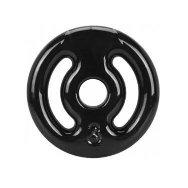 Imagem de Anilha Emborrachada 3 Kg - Preta-Unissex