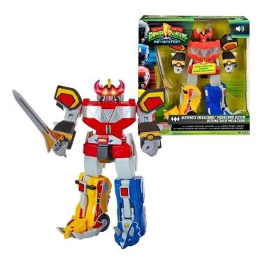 Imagem de Power Rangers Re-Ignition Ultimate Megazord Articulado 30 Cm Com Espada -  Luz e 15 Son...