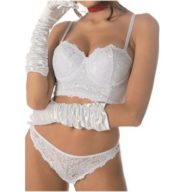 Imagem de Calcinha Fio Dental Demillus 051839 Lover T.P/EG, M, 20, Branco