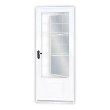 Imagem de Porta de Aço Postigo 215x85cm com Grade Quadrada Minas Sul Mgm Abertur