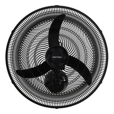 Imagem de Ventilador Oscilante Parede 50cm 130w Preto Ventisol Diâmetr