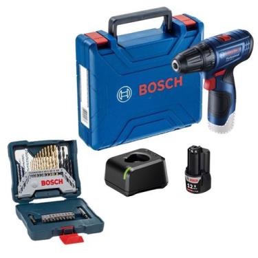 Imagem de Parafusadeira Furadeira GSR 120-LI 12V 1 Bat e Mala Bosch e 30 Acessor