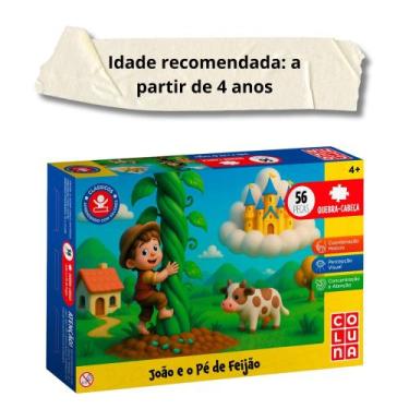 Imagem de Jogo Quebra Cabeça 56 Peças João e o Pé de Feijão Pais e Filhos - 7939
