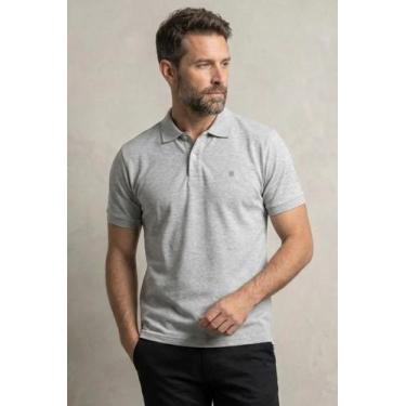 Imagem de Camisa Polo Piquet Masculina Polo Wear Verde Médio, Cinza escuro, P