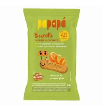 Imagem de Biscoito Infantil Papapá Biscotti Laranja e Cenoura 60g