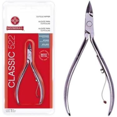 Imagem de Alicate de Cutícula Mundial Classic 522-C 1 Unidade  Aço Carbono Nique