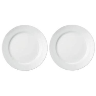 Imagem de Kit 2 Pratos Raso Resistente Restaurante Hotel Buffet 26cm - Biona