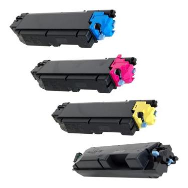 Imagem de Toner Compatível Kyocera Tk-5142 Tk5142 TK5142C Cyan Ecosys P6130cdn M