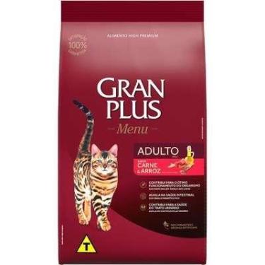 Imagem de Ração GranPlus Carne e Arroz para Gatos Adultos 3kg