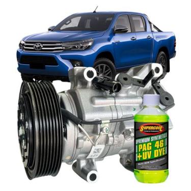 Imagem de Compressor Ar Condicionado Toyota Hilux 2.8 2016 Em Diante - Denso