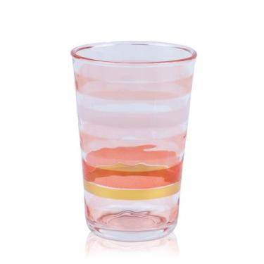 Imagem de Conjunto 6 Copos Acrílico Listras Degradê 590 ml - Entrecasa