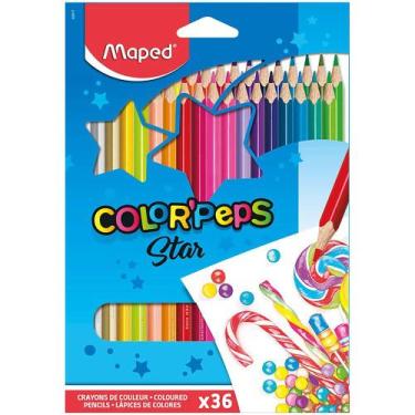 Imagem de Lápis de Cor 36 Cores Color Peps Star Triangular Maped