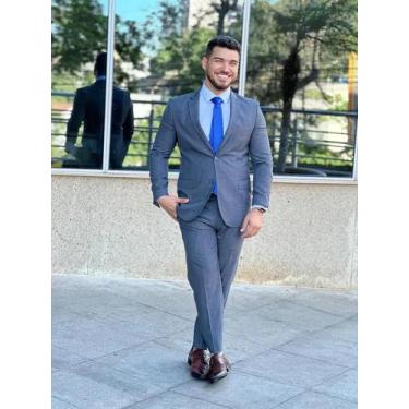 Imagem de Terno Masculino Grafite Slim de Poliviscose - Victor Varrens, 50