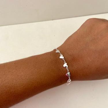 Imagem de Pulseira Corações  Semijoia Feminina de Luxo e Significado  Simonatto 