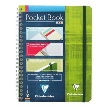 Imagem de Caderno Clairef Pocket Book Pautado A5+ Vermelho+verde - Clairefontain