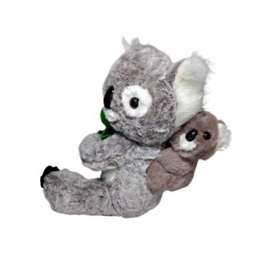Imagem de Coala De Pelúcia com Filhote 31cm - Sunn Toys, Marrom