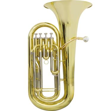 Imagem de Bombardino Euphonium de 4 Pistos EP340 com Case Soft Laqueado Dourado Afinação em Bb New York