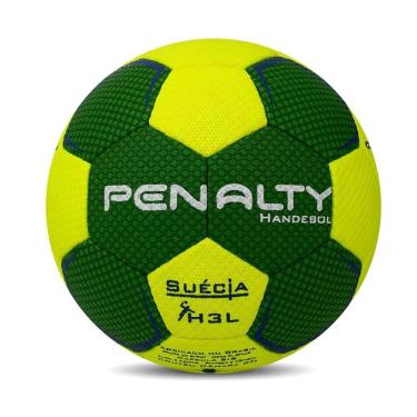 Imagem de Bola de Handebol Suécia H3L Ultra Grip X Masculina para Quadra Indoor Verde Penalty