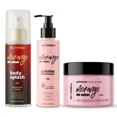 Imagem de Kit Body Splash Hidratante Corporal Esfoliante Iza Tonelli Pitaya Uvai