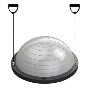 Imagem de Meia Bola Bosu Suiça Balance Dome Ball Pilates Yoga Sports Cinza - DUD