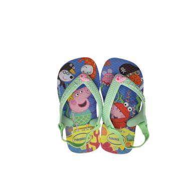 Imagem de Chinelo Havaianas Infantil Meninas Bebê Baby Pepa Pig Cor:Azultamanho: