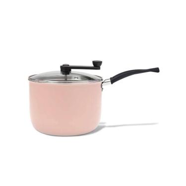 Imagem de Pipoqueira Brinox Antiaderente Ceramic Life Rainbow 20cm 4,2 Litros Rosa
