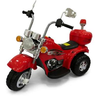 Imagem de Mini moto eletrica infantil harley som e luz 6v - xcell -, Vermelho