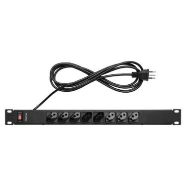 Imagem de Protetor Eletronico C/ 8 Tomadas P/ Rack Epr 208+ 3 Metros 4824302 - I
