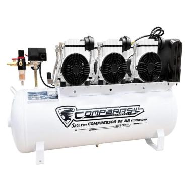 Imagem de Compressor de Ar Isento de Óleo Control Smart 21PSI 600W 450L-h 35CM 65L 220V