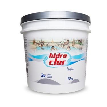 Imagem de CLORO ORGÂNICO TRIPLA AÇÃO 36 HIDROCLOR 10Kg para Piscina, Desinfeta, 