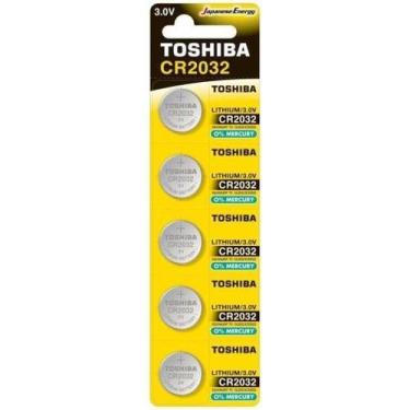 Imagem de Pilha Moeda Lithium 3V CR2032 (C/5 Pilhas) Toshiba