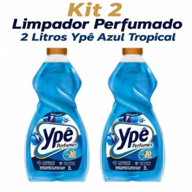 Imagem de Kit 2 Limpador Perfumado 2 Litros Ypê Azul Tropical