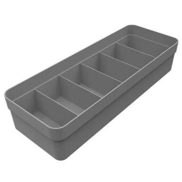 Imagem de Organizador De Gaveta Colmeia 35x12,5 Cm Meia Cueca Calcinha Cor Chumb