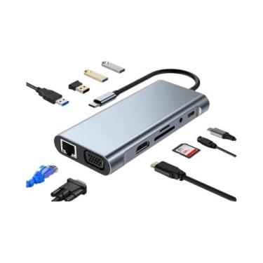 Imagem de Estação De Docking USB C 15 Em 1 Com Dual HDMI 4K60Hz, RJ45 1000M, Hub