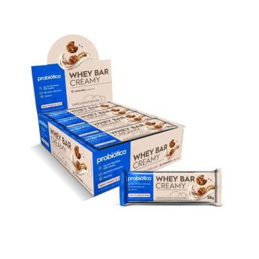 Imagem de Barra De Proteína Whey Bar Creamy (Caixa c/ 12un de 38g) Probiótica - 