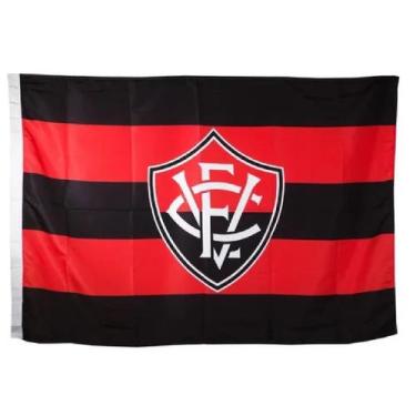 Imagem de Bandeira Torcedor Vitória 1 Face 130x90cm - Oficial Licenciada - BC AR