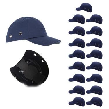 Imagem de Bone com Capacete EPI Kit 17 Uni Obra Seguranca Casquete Trabalho Cons