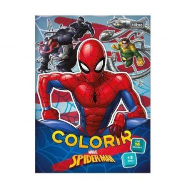 Imagem de Caderno de colorir Homem-Aranha com 8 folhas 407241 - Tilibra