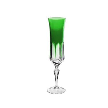 Imagem de Taça champanhe em cristal Strauss Overlay 119.055 210ml verde escuro