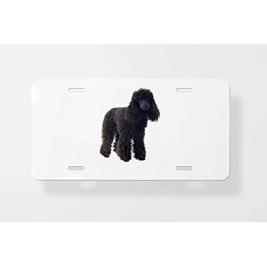 Imagem de Capa para placa de carro Poodle 2 – Capa para placa de carro – Capa para placa de carro 15 x 30 cm