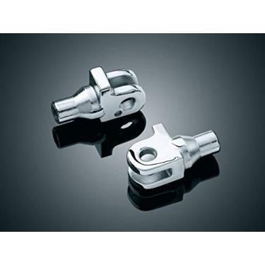 Imagem de Kuryakyn 8840 Componente de pegada de motocicleta: Adaptadores de tarraxa afunilados para motocicletas Triumph 1995-2018, cromado, 1 par
