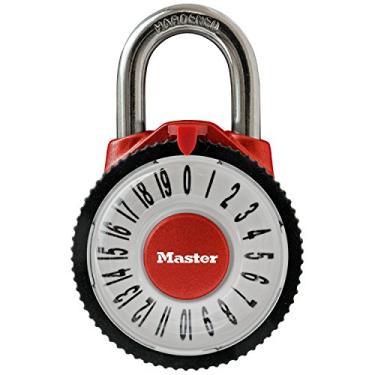 Imagem de Master Lock 1588D cadeado de combinação de cadeado com lente de ampliação, 1 pacote, as cores podem variar