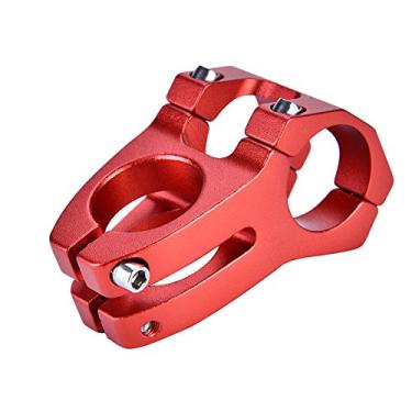 Imagem de Suporte de metal para bicicleta, superfície fosca em liga de alumínio para bicicleta, guiador, haste antiderrapante leve e fácil de instalar para bicicletas de montanha(vermelho)