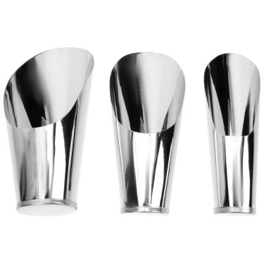 Imagem de GANAZONO 3 peças de colheres de solo para bonsai, pás de jardim de aço inoxidável, 3 tamanhos, colheres de solo, pá de metal, suculenta, faça você mesmo, bonsai, ferramenta de jardim para escavação, fertilizante