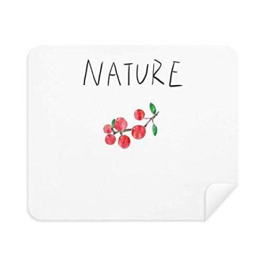 Imagem de Pano de limpeza de tela para pintura Soloisland Red Fruit Plant 2 peças de tecido de camurça