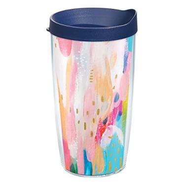 Imagem de Tervis EttaVee Bright Brushstrokes Made in USA Copo térmico de parede dupla, 473 g, Classic