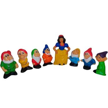 Imagem de Branca De Neve E 7 Anões Em Cerâmica Decor Casa E Jardim P