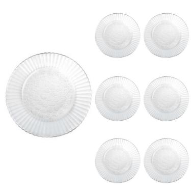 Imagem de Jogo Pratos Raso Redondo Duralex 23cm Primavera Refeição 6Un